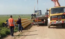 İpsala İbriktepe'de doğal gaz için ilk kazma