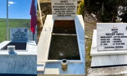 Artvin'de şehit mezarlarına bakım