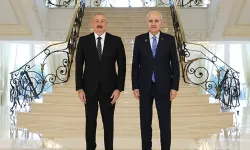Azerbaycan Cumhurbaşkanı Aliyev, Kurtulmuş'u kabul etti