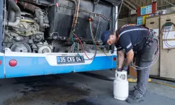 İzmir'de ESHOT otobüslerinde klima bakımı sürüyor