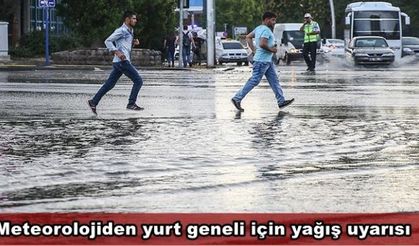 Meteorolojiden yurt geneli için yağış uyarısı