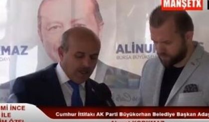 Cumhur İttifakı AK Parti Büyükorhan Belediye Başkan Adayı Ahmet Korkmaz Konuştu