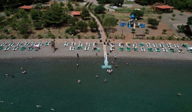 Muğla'da 'engelsiz' deniz keyfi