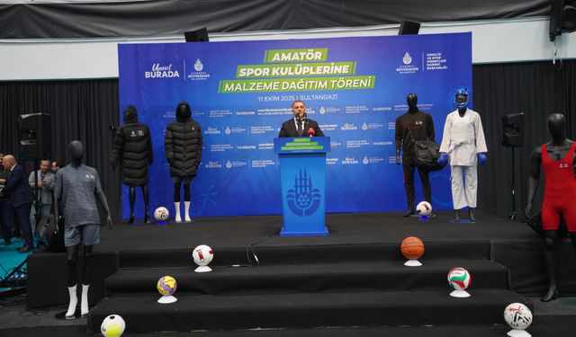 İBB’DEN AMATÖR SPOR KULÜPLERİNE 100 MİLYON LİRALIK MALZEME DESTEĞİ