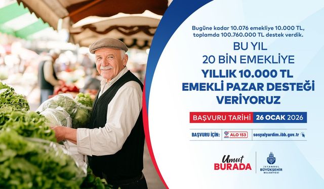 İBB EMEKLİ PAZAR DESTEĞİ BAŞVURULARI BAŞLADI