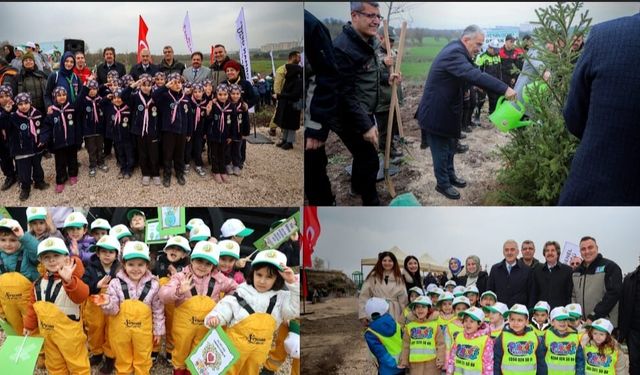 BURSA VALİSİ EROL AYYILDIZ’IN TEŞRİFLERİYLE 23 BİN FİDAN TOPRAKLA BULUŞTU!
