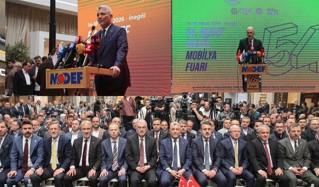 MODEF İNEGÖL MOBİLYA FUARI GÖRKEMLİ TÖRENLE AÇILDI!