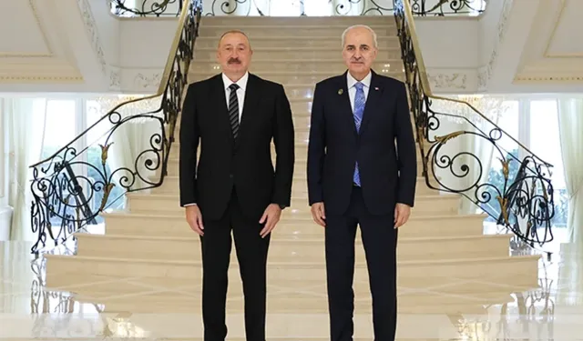 Azerbaycan Cumhurbaşkanı Aliyev, Kurtulmuş'u kabul etti