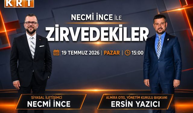 KRT'DE ZİRVEDEKİLER'DE BU HAFTAKİ KONUĞU ERSİN YAZICI!