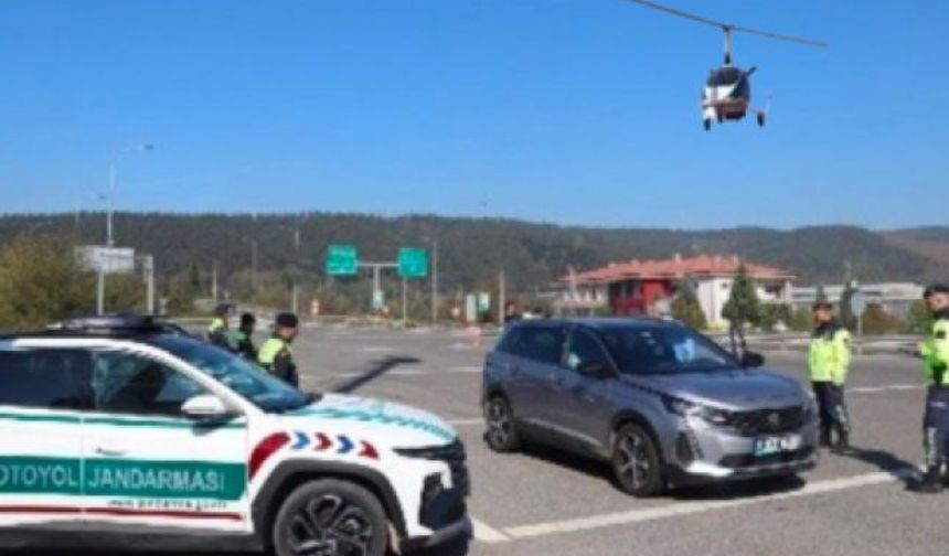 Düzce’de çaykopter destekli denetim