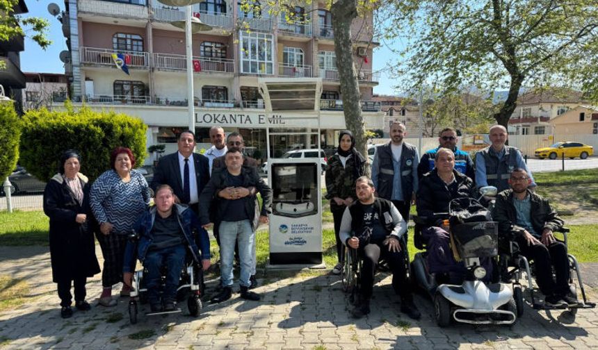 Sakarya Büyükşehir'den Sapanca'ya engelsiz şarj istasyonu