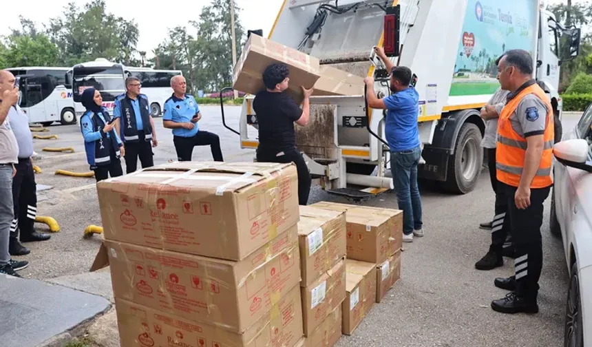 Antalya otogarında 1 ton yoğurt imha edildi