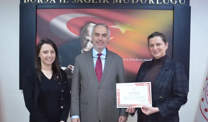 Bursa İl Sağlık'tan SHM’ye yönlendirme yapan hekimlere teşekkür