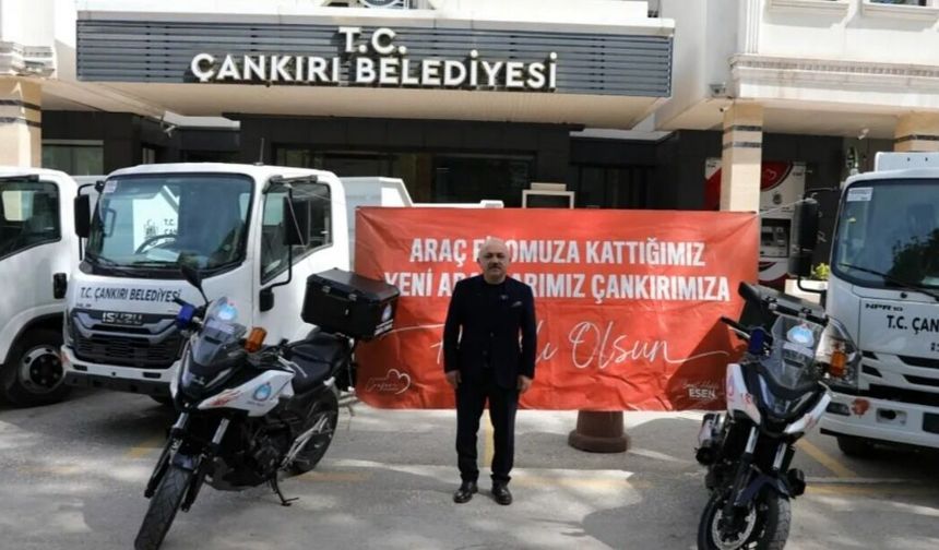 Çankırı Belediyesi yeni araç sayısı 100'ü aştı