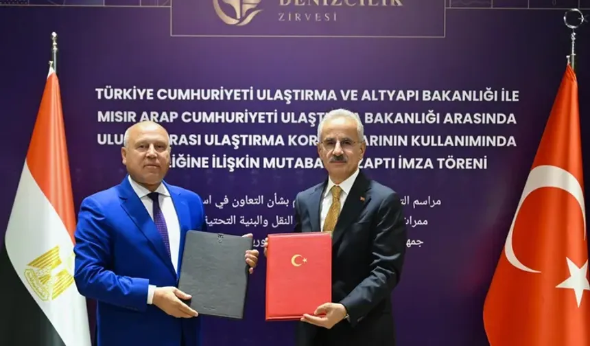 Türkiye ile Mısır arasında ulaştırma koridorları için iş birliği