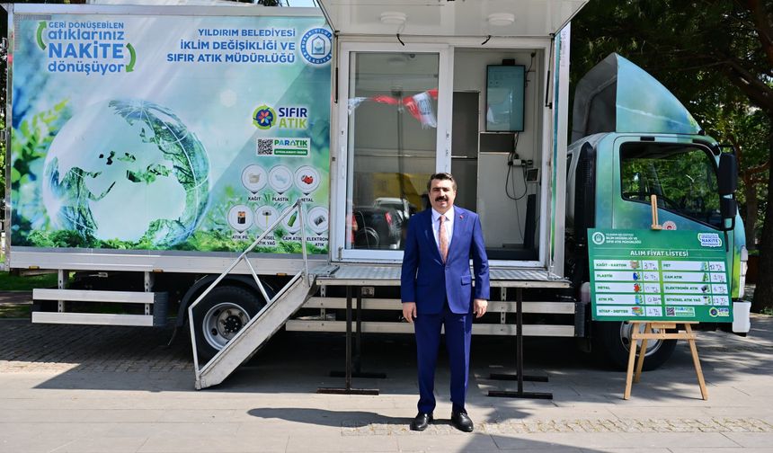 YILDIRIM’DA ATIKLAR NAKİTE DÖNÜŞÜYOR